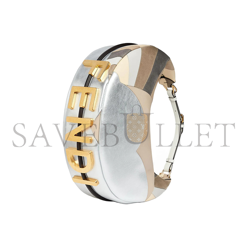 FENDI FENDIGRAPHY BAG STRIPED LEATHER AND SUEDE 8BR799AJSQF1HNT (36*30*11m)